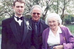 Matthew Clabaugh; David Dorrough; Julia (Judy) Kish Dorrough; Matt s wedding;